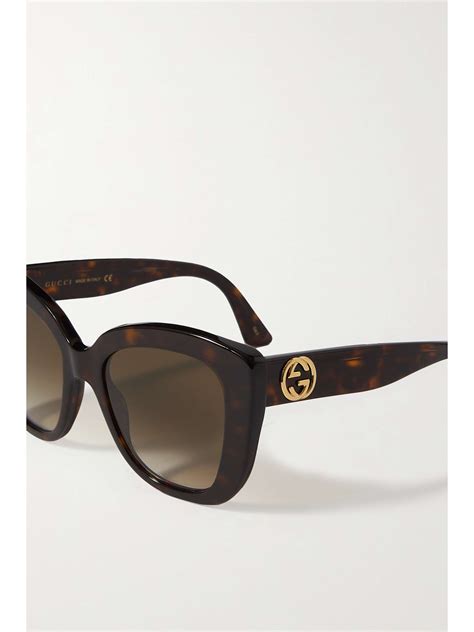 gucci tortoiseshell cat eye sunglasses|gucci cat eye frame sunglasses.